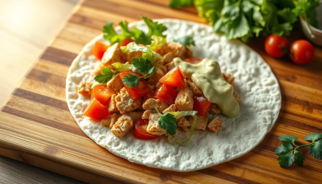 Zubereitung eines Wraps