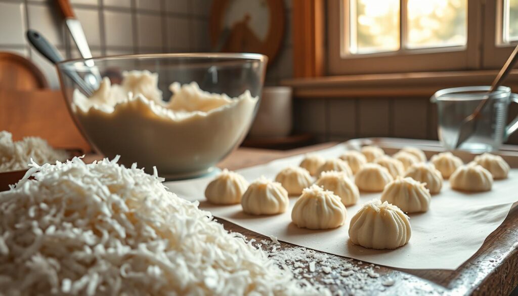 Zubereitung von Kokosmakronen