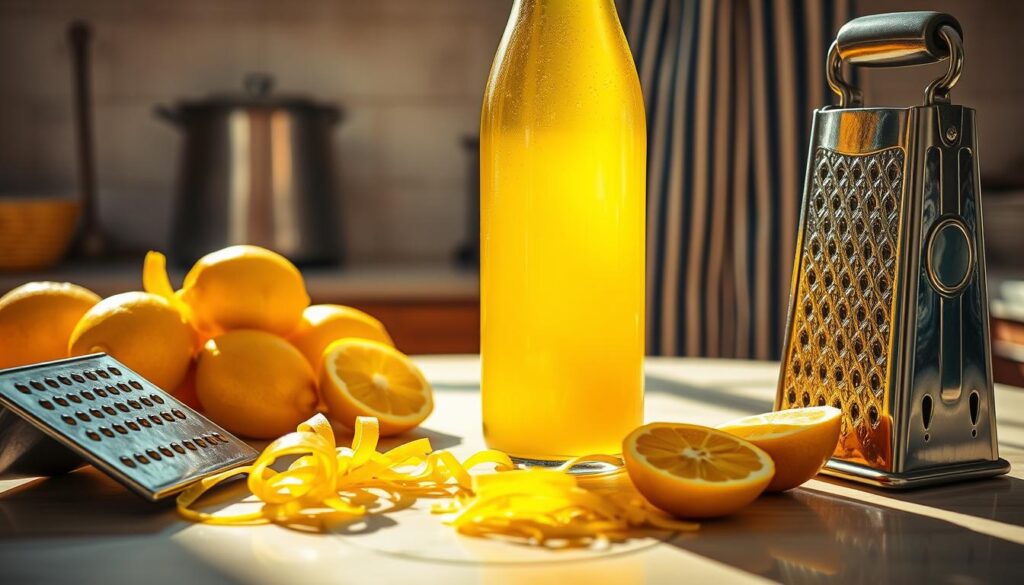 Zubereitung von Limoncello